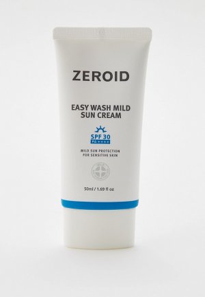 Крем солнцезащитный Zeroid для сухой и чувствительной кожи SPF30, 50 мл. Цвет: прозрачный