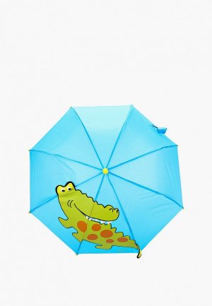Зонт-трость Playshoes Крокодил. Цвет: голубой