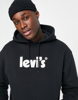 Черный худи с логотипом в виде постера Levis-Черный цвет Levi's