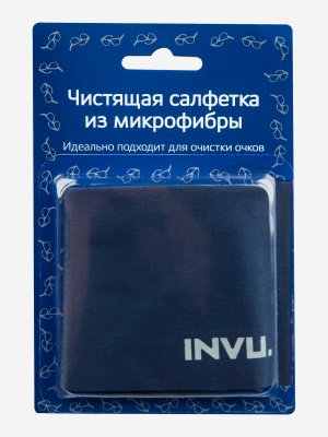 Чистящая салфетка для очков , Синий, размер Без размера Invu. Цвет: синий