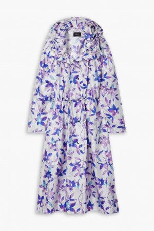 Пальто Dimunali с капюшоном и цветочным принтом , фиолетовый Isabel Marant