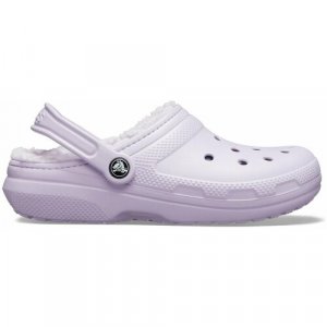 Сабо Classic Lined Clog, размер C12 US, фиолетовый Crocs. Цвет: фиолетовый