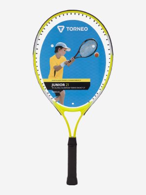 Ракетка для большого тенниса детская 21, Желтый Torneo. Цвет: желтый