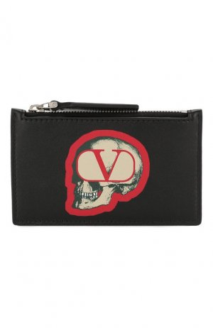 Кожаный футляр для кредитных карт Garavani x Undercover Valentino. Цвет: черный