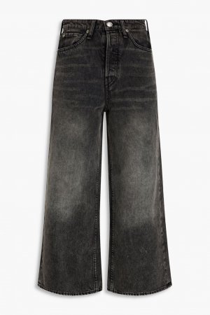 Укороченные джинсы Maya с завышенной талией и широкими штанинами. Rag & Bone, темно-серый bone