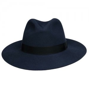 Шляпа федора, размер 61, синий Laird. Цвет: синий