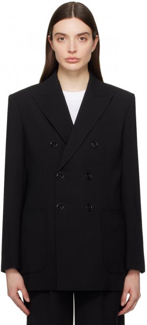 Черный двубортный пиджак Ami Paris