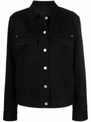 Джинсовая куртка с логотипом 4G Givenchy. Цвет: черный