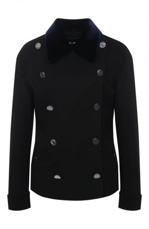 Кашемировое пальто Giorgio Armani. Цвет: чёрный