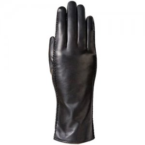 Перчатки из натуральной кожи Eleganzza IS235 Черный 7. Цвет: черный