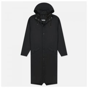 Мужская куртка дождевик Classic Longer Hooded чёрный , Размер XL RAINS. Цвет: черный