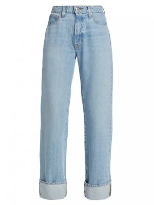 Прямые джинсы Farrah с высокой посадкой и манжетами , цвет astor vintage Derek Lam 10 Crosby