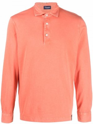 Long-sleeved cotton polo shirt Drumohr. Цвет: 278 arancio