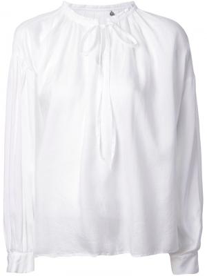 Блузка с завязками Nowos Fabiane Roux. Цвет: белый