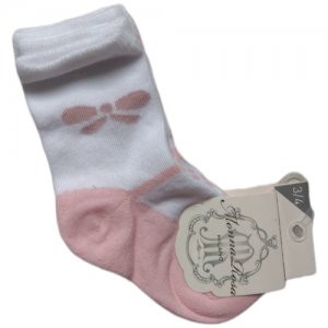 Носки размер 3-4 года, белый/розовый Monna Rosa Milano. Цвет: белый/розовый