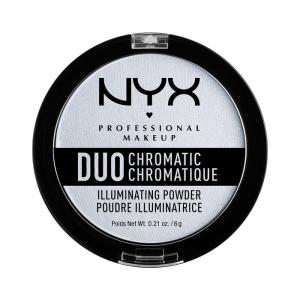 Хайлайтер Duo Chromatic Illuminating Powder 01 (Цвет DCIP01 Twilight Tint variant_hex_name D7DAE1) NYX Professional Makeup. Цвет: dcip01 twilight tint