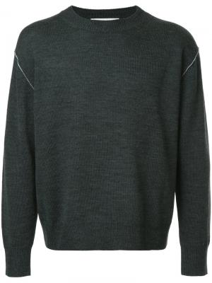 Классический свитер Estnation. Цвет: серый