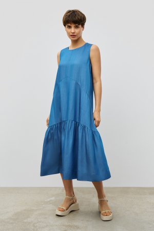 Платье BAON. Цвет: голубой