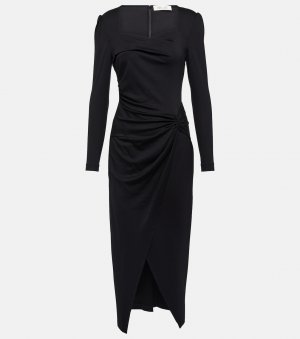 Платье миди hughie из джерси Diane Von Furstenberg, черный Furstenberg