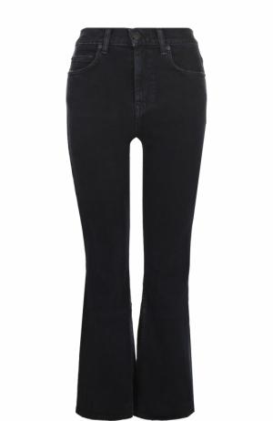Укороченные расклешенные джинсы с потертостями Proenza Schouler. Цвет: черный