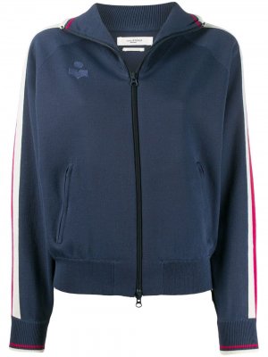 Спортивная куртка с отделкой в полоску Isabel Marant Étoile. Цвет: синий
