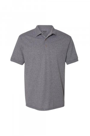 Рубашка поло из джерси DryBlend для взрослых с короткими рукавами , серый Gildan