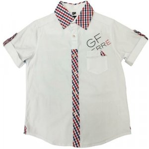 Рубашка , размер 122, красный, белый GF Ferre. Цвет: белый/красный