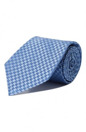 Шелковый галстук Kiton. Цвет: голубой