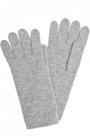 Вязаные перчатки из кашемира Johnstons Of Elgin. Цвет: светло-серый