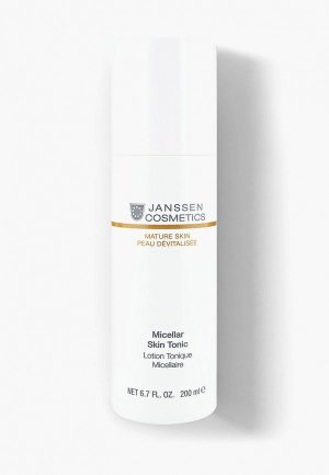 Тоник для лица Janssen Cosmetics Мицеллярный, с гиалуроновой кислотой Micellar Skin Tonic 200 мл. Цвет: белый