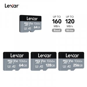 Professional 1066x 4K Камеры Дроны Full-HD и UHD Видео Карта памяти TF 64/128/256 ГБ Lexar
