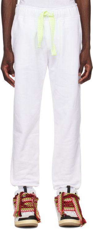 Белые кружевные домашние брюки Curb Lanvin
