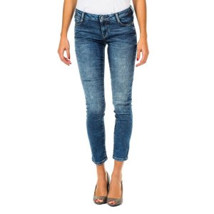 Длинные джинсовые брюки с узким краем 10DB50282 женщина MET