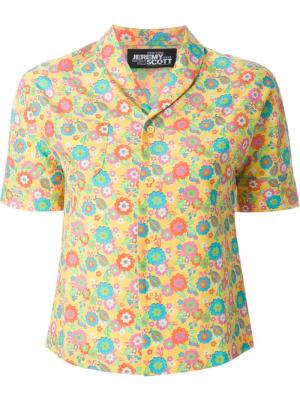Рубашка с воротником-шалькой и цветочным узором Jeremy Scott. Цвет: многоцветный