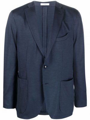 Шерстяной пиджак Boglioli. Цвет: синий