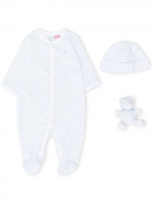 Пижама для новорожденного с принтом Ralph Lauren Kids. Цвет: белый