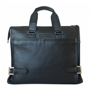 Мужская кожаная сумка для ноутбука Gianico black 1019-01 Carlo Gattini. Цвет: черный