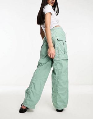 Зеленые брюки-карго-трансформер Levi's с карманами Levi's