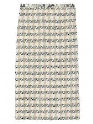Твидовая юбка-карандаш с узором «гусиные лапки» , мультиколор St. John