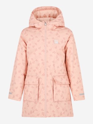 Куртка утепленная для девочек , Розовый FILA. Цвет: розовый