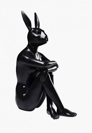 Фигурка декоративная KARE Design Gangster Rabbit, коллекция Кролик Гангстер. Цвет: черный