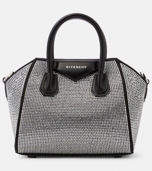 Мини-сумка-тоут antigona с декором, черный Givenchy