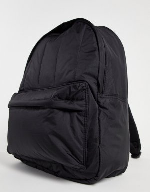 Черный уплотненный рюкзак с контрастными бегунками на молниях -Черный цвет ASOS DESIGN