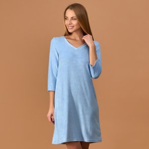 Платье Azzuro, голубое CozyHome. Цвет: голубой