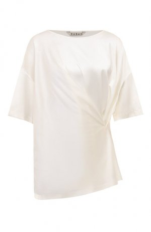Шелковая блузка Ruban. Цвет: белый