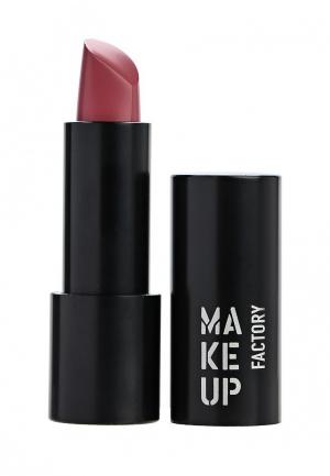 Помада Make Up Factory Устойчивая полуматовая  Magnetic Lips semi-mat&long-lasting тон 158 ягодно-розовый. Цвет: розовый