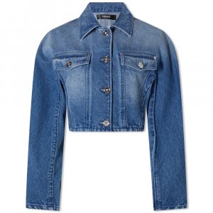 Укороченная джинсовая куртка , синий Versace