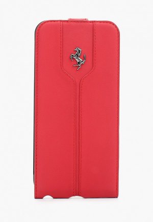 Чехол для iPhone Ferrari 6 Plus / 6S Plus, Montecarlo Flip Red. Цвет: красный