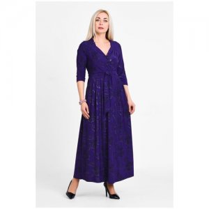 Платье, размер 50, фиолетовый Olsi. Цвет: фиолетовый