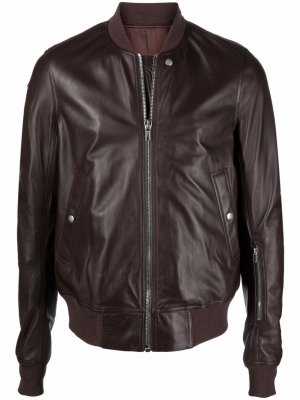 Куртка на молнии Rick Owens. Цвет: коричневый